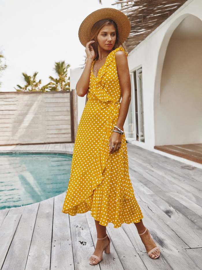 Wave Sexy Vest Dress Summer