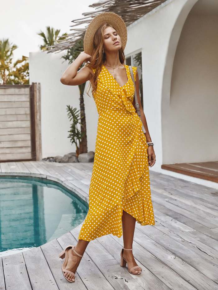 Wave Sexy Vest Dress Summer