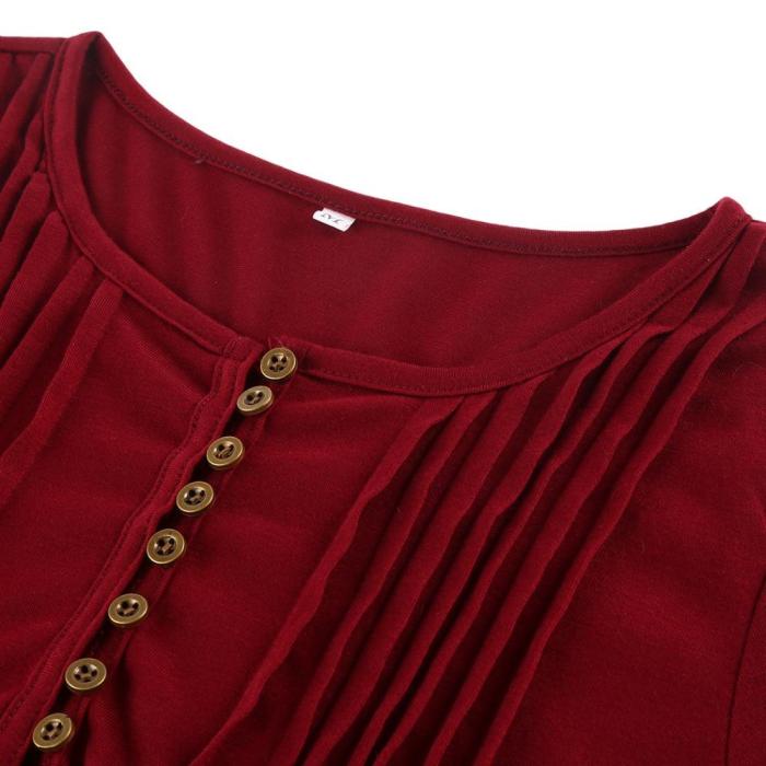 Women Elegant Ruffles Tops Plus Size Flare Sleeve Solid Casual Loose Shirt Blouse