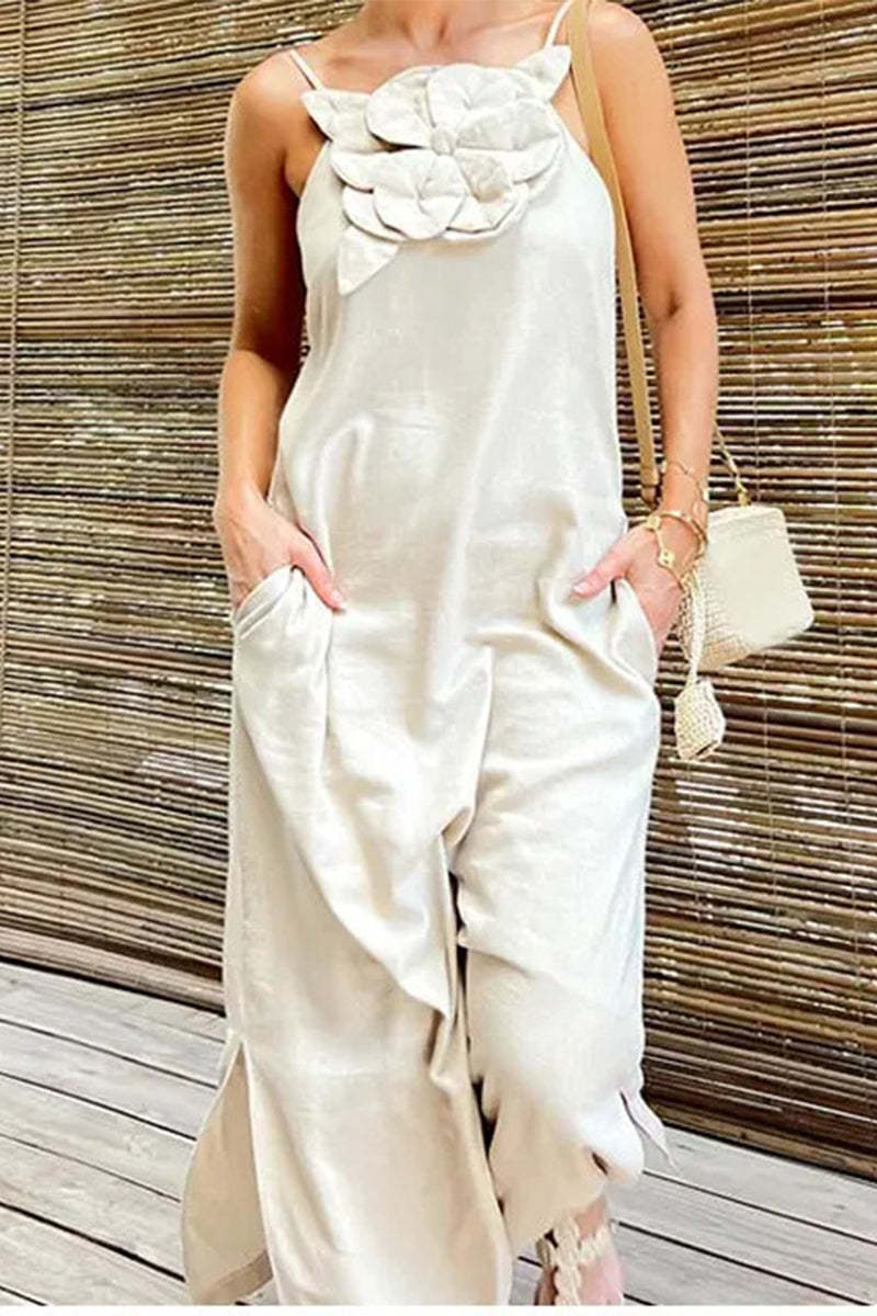 Elegant Solid Slit Sling Dress Dresses(4 Colors)