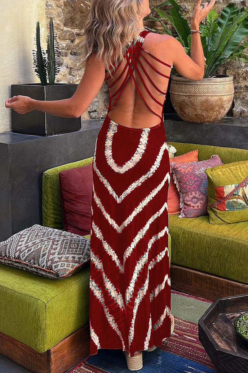 Sexy Solid Sequins Backless O Neck One Step Skirt Dresses
