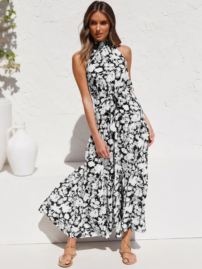 Women's Summer Long Dress Vacation Holiday Printed Outfits