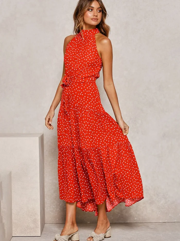 Women's Summer Long Dress Vacation Holiday Printed Outfits