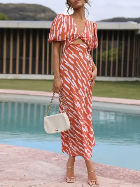 Women's Casual Dress A-line High Waist Summer Outfits