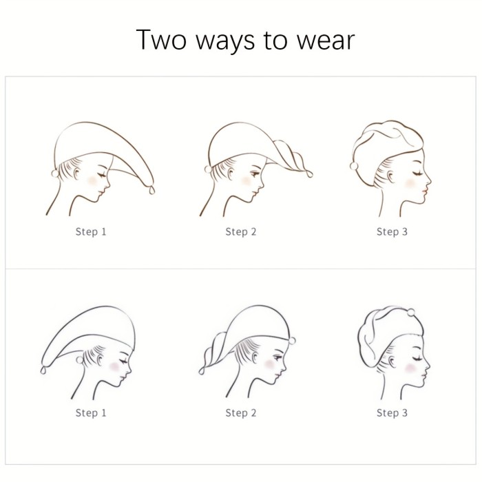 1pc Rainbow Embroidered Hair Towel With Button, Soft Hair Drying Cap, Cute Solid Color Hair Towel For Bathroom, Absorbent Quick Drying Hair Wrap Towel For Women, Bathroom Supplies, Bathroom Accessories