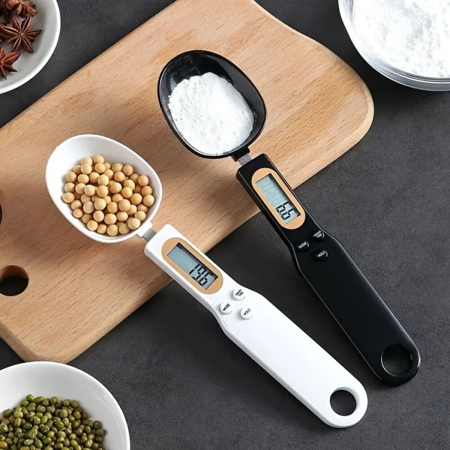 1pc, 500g\u002F0.1g Electronic Measuring Spoon Scale - Accurate and Convenient Kitchen Accessory for Measuring Coffee and Food