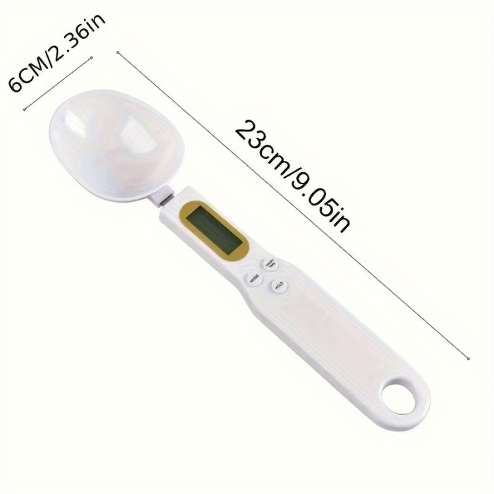 1pc, 500g\u002F0.1g Electronic Measuring Spoon Scale - Accurate and Convenient Kitchen Accessory for Measuring Coffee and Food