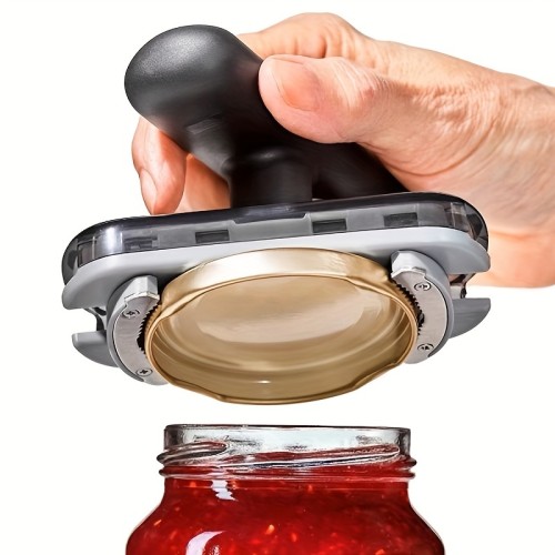 1pc Jar Opener, Adjustable Jar & Bottle Opener, Adjustable Multifunctional Metal Can Opener, Jar Lid Gripper, Manual Jar Bottle Opener, Kitchen Accessories, Party Supplies