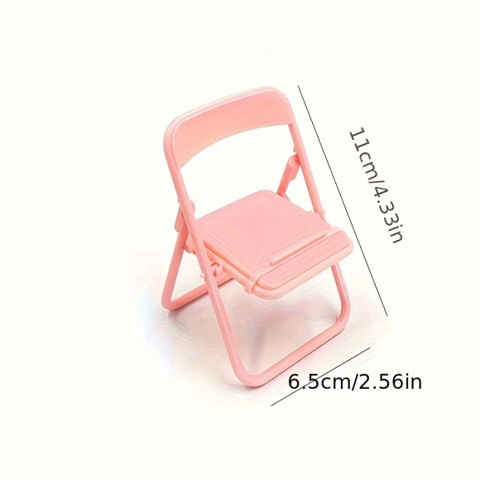 1pc Phone Holder, Phone Stand, Watching Stool Shape Auxiliary Decorative Portrait Portable Desktop Multi Function Reading Display Stand