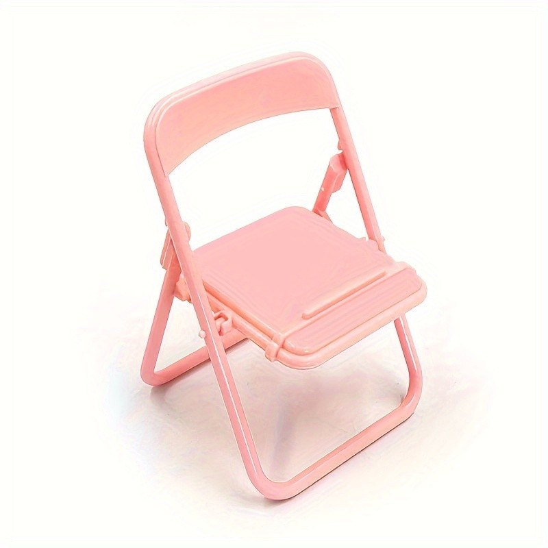 1pc Phone Holder, Phone Stand, Watching Stool Shape Auxiliary Decorative Portrait Portable Desktop Multi Function Reading Display Stand