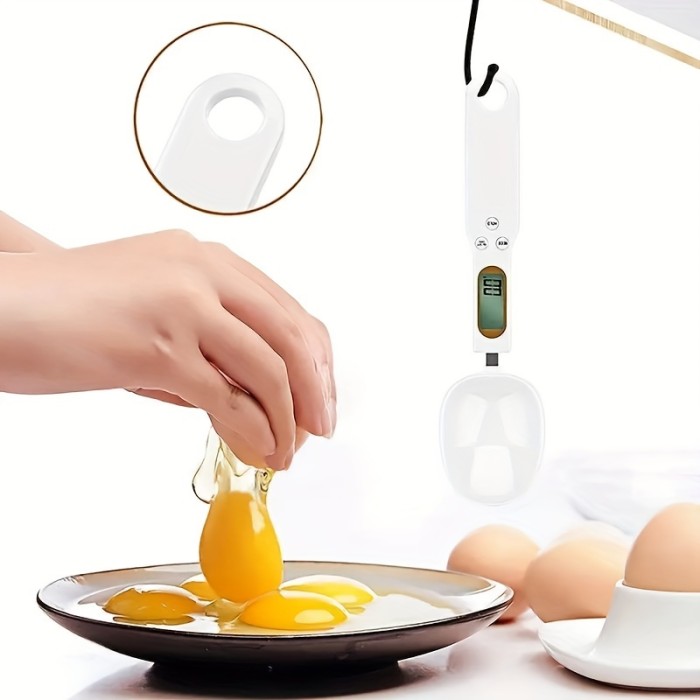 1pc, 500g\u002F0.1g Electronic Measuring Spoon Scale - Accurate and Convenient Kitchen Accessory for Measuring Coffee and Food
