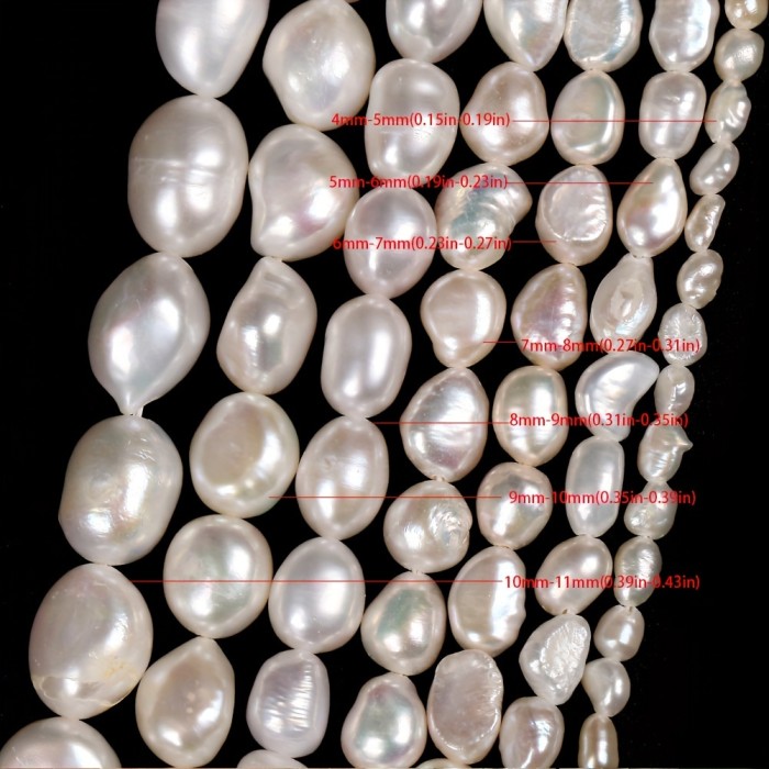 Irregular Natural Freshwater Baroque Pearl Beads For Jewelry Making DIY Special Necklace Bracelet 13\