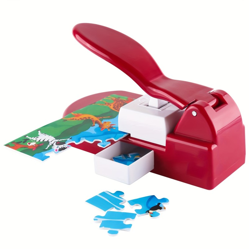 1set JEF Jigsaw Puzzle Maker Jigsaw Puzzle Making Machine With 10pcs Adhesive Foams Picture Photo Cutter