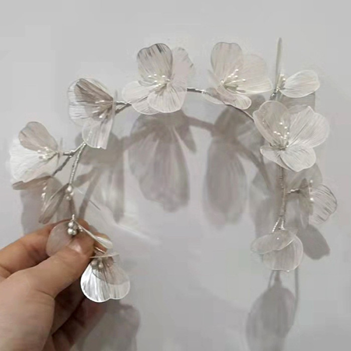 1pc Lace Flower Hair Accessories, Bridal Sweet Lace Flower Accessories Wedding Hair Accessories for Wedding Party Banquet