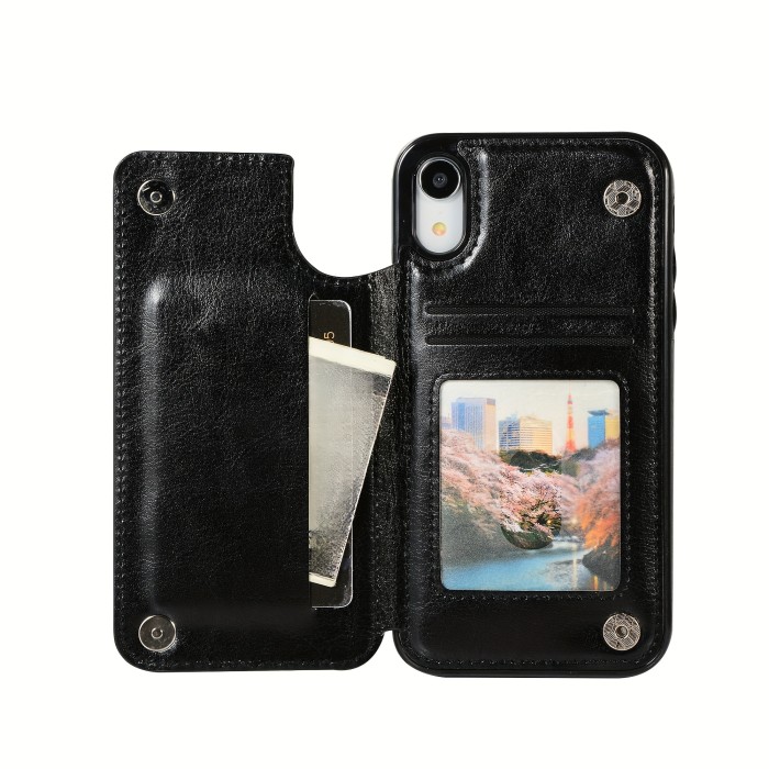 Wallet Phone Case With Card Holder, PU Leather Kickstand Card Slots Case, Double Magnetic Clasp And Durable Shockproof Cover, For IPhone 15 14 13 12 11 Pro Max XR XS Max SE 2022\u002F2020 7 8 Plus