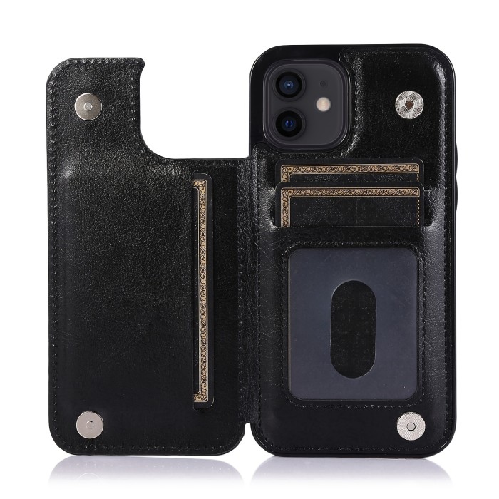 Wallet Phone Case With Card Holder, PU Leather Kickstand Card Slots Case, Double Magnetic Clasp And Durable Shockproof Cover, For IPhone 15 14 13 12 11 Pro Max XR XS Max SE 2022\u002F2020 7 8 Plus