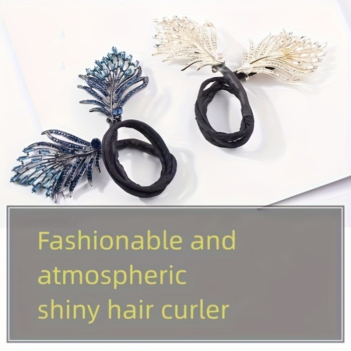 1pcs Leaf Shaped Decor Hair Bun Maker DIY Elegant Lazy Hair Curler French Twist Hairstyle Bun Hair Accessories