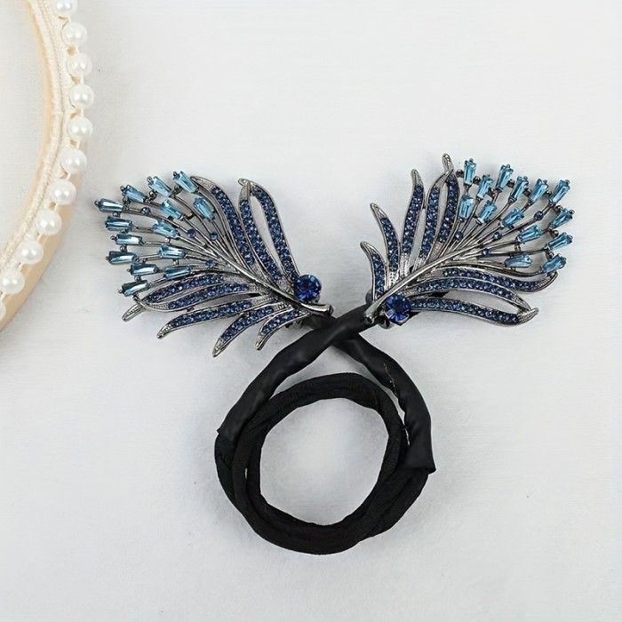 1pcs Leaf Shaped Decor Hair Bun Maker DIY Elegant Lazy Hair Curler French Twist Hairstyle Bun Hair Accessories