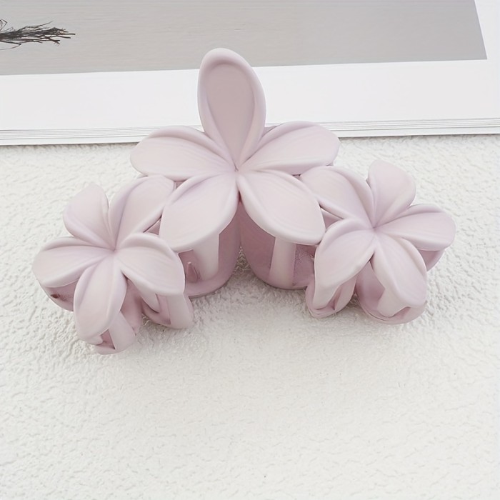 2pcs Women's Hair Clips, Flower Design, Strong Hold Large Banana Hair Clasps For Thick & Thin Hair, Non-Slip, Retro Style Fashion Hair Accessories For Updos