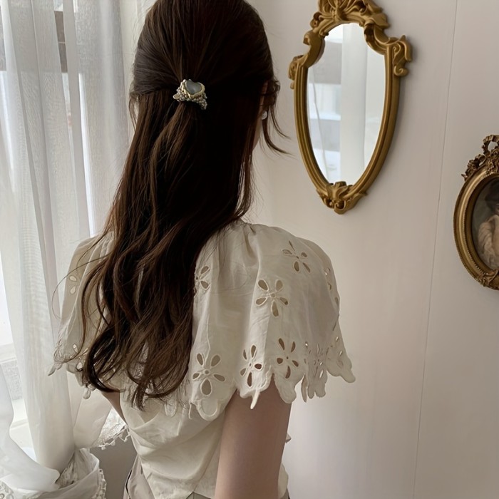 3 pieces of delicate pearl hair care fashion girl hair accessories high elastic tie hair bun hair rope