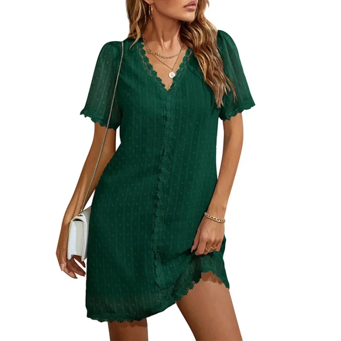 Women Elegant Vintage Casual A-Line Dress
