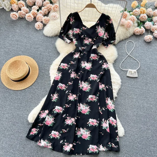 Women's Summer Outfits Casual A-Line Floral Dress