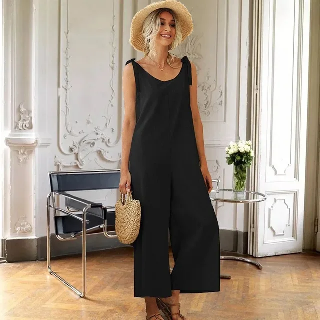 Women's Summer Fashion Spaghetti Straps One-Piece Jumpsuit