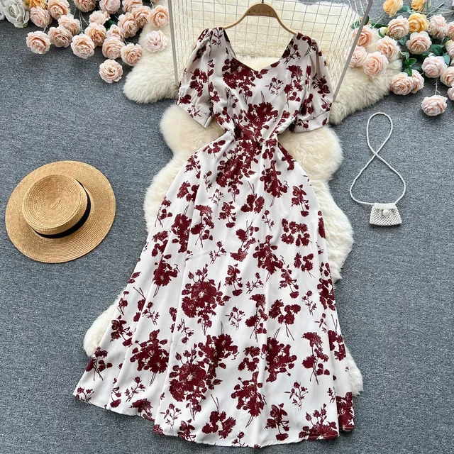 Women's Summer Outfits Casual A-Line Floral Dress