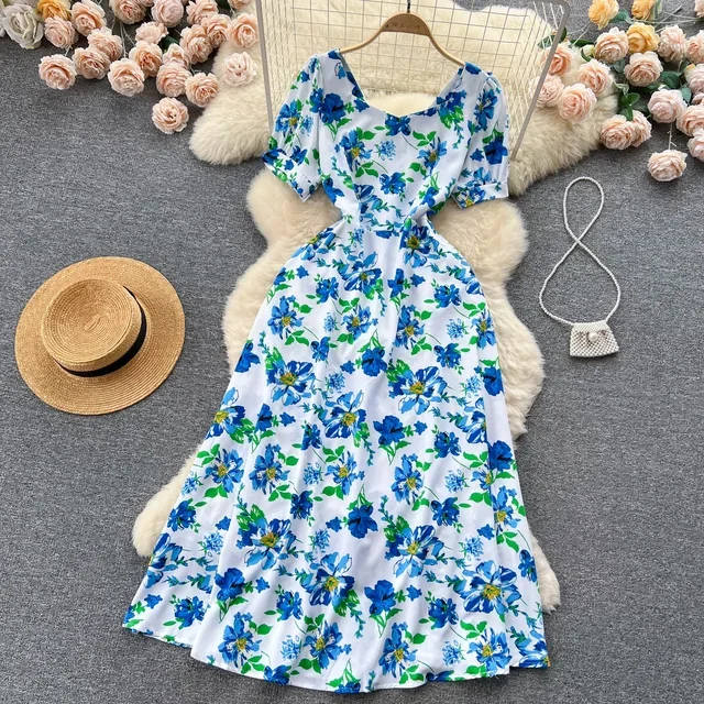 Women's Summer Outfits Casual A-Line Floral Dress