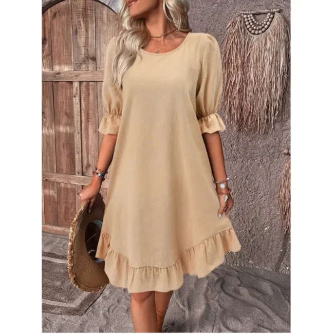 Women's A-Line Outfits Summer Vintage Casual Mini Dress