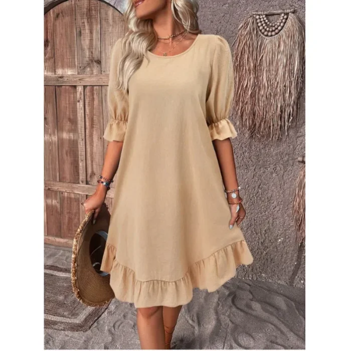 Women's A-Line Outfits Summer Vintage Casual Mini Dress