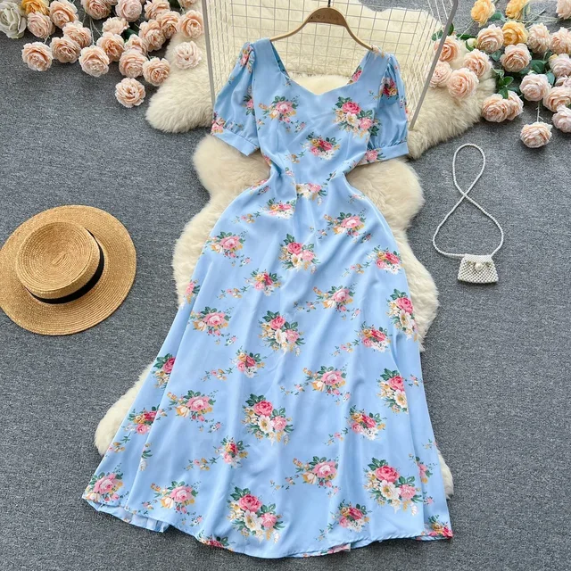 Women's Summer Outfits Casual A-Line Floral Dress