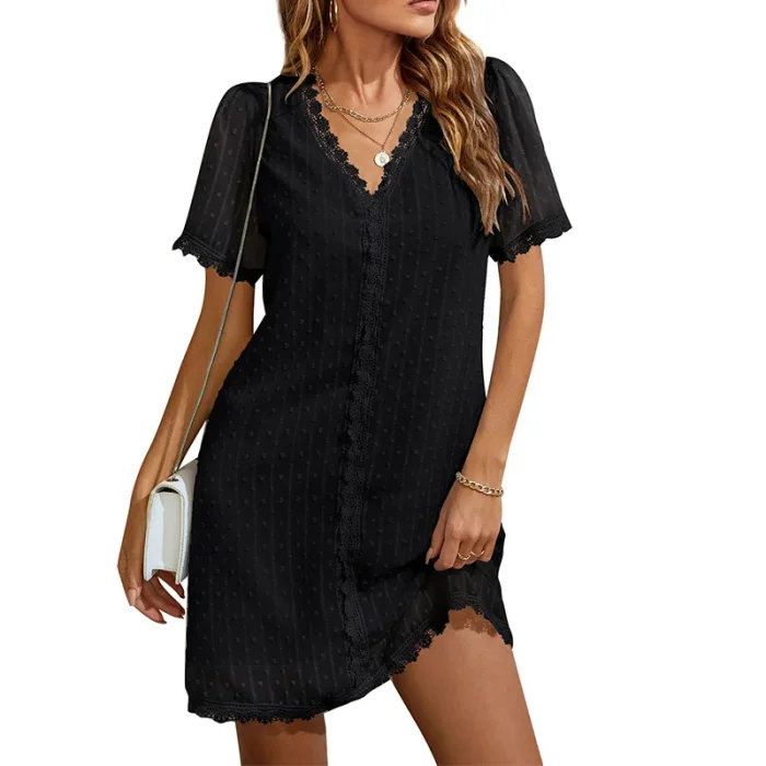 Women Elegant Vintage Casual A-Line Dress