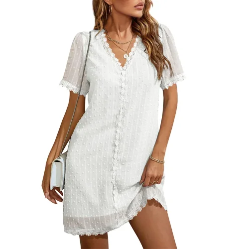 Women Elegant Vintage Casual A-Line Dress