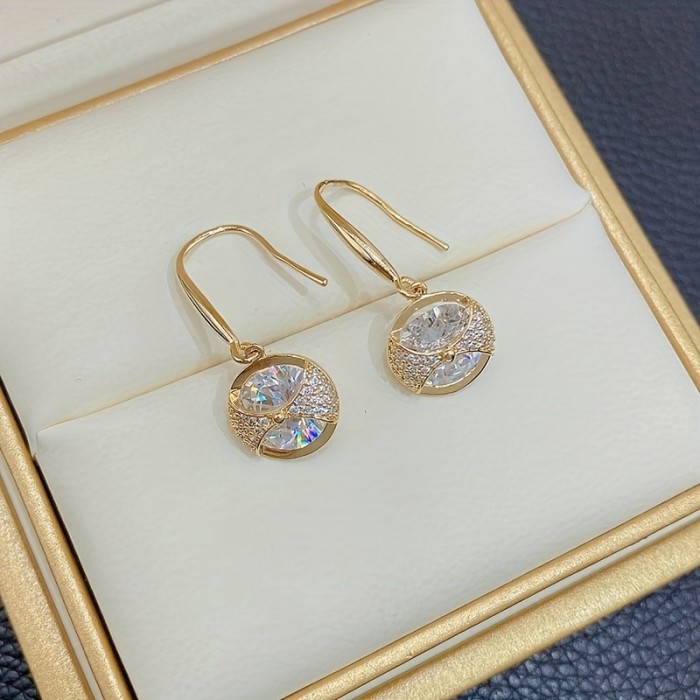 Glamorous Round Earrings - Perfect for Parties, Weddings, Banquets & Birthdays!
