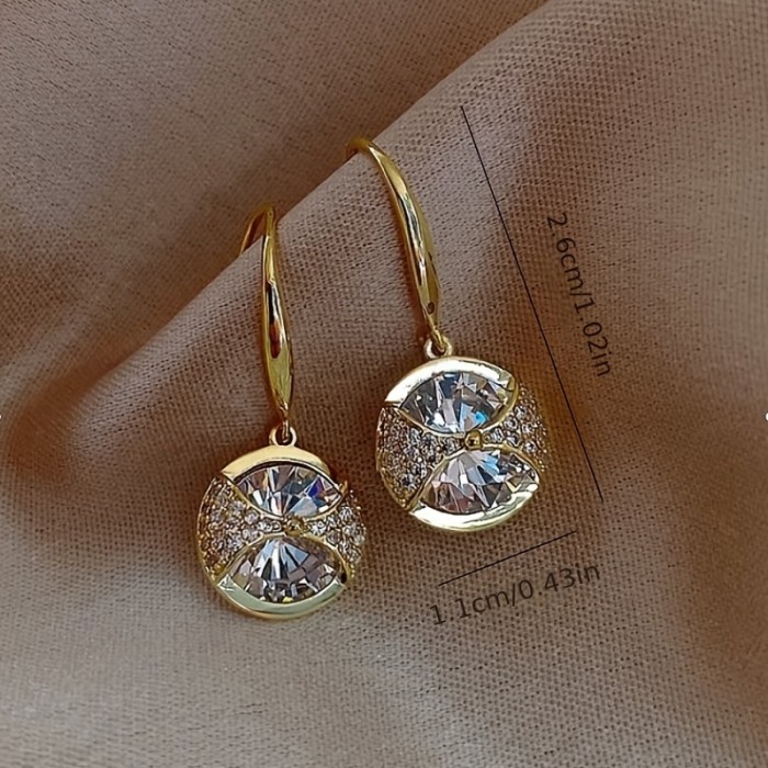 Glamorous Round Earrings - Perfect for Parties, Weddings, Banquets & Birthdays!