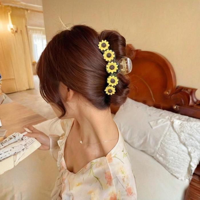 Y2K-Inspired Sparkly Star & Flower Hair Clip - Cute Boho Style, Colorful Dopamine Boosting Accessory For Women And Girls