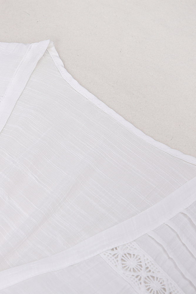 Casual Vacation Solid Color Patchwork See-Through Swimwears Cover Up