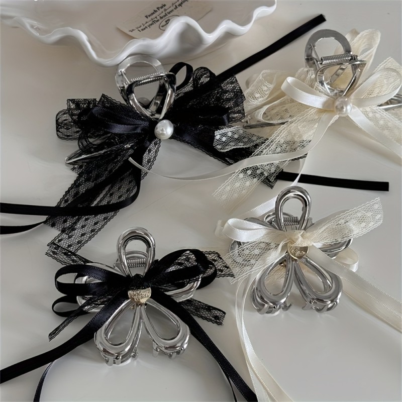 Hair JIT Hair Clip Women's Large Hair Claw Clip Women's Thin and Thick Curly Hair Big Banana Clip Strong Chin Clip Neutral Color Fashion Crab Hair Clip French Hair Clip Vintage Plastic Hair Accessories Women