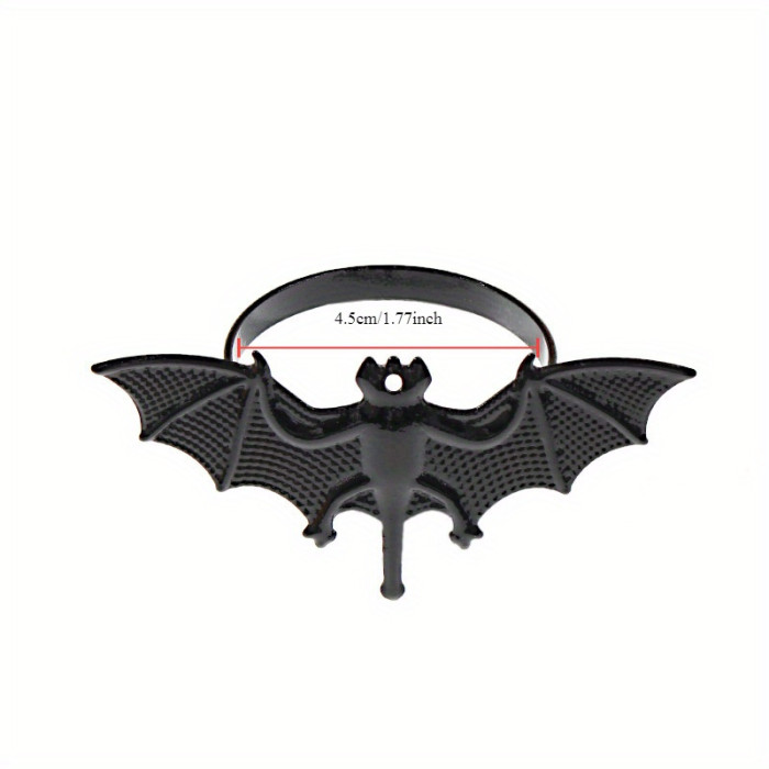 4 pieces, new bat napkin ring Halloween desktop decoration napkin buckle