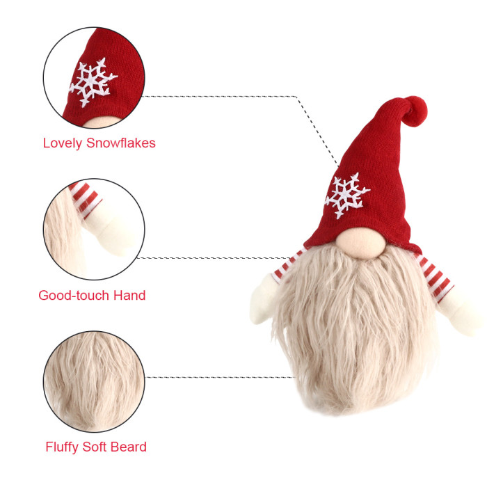 BIGTREE Christmas Gnomes Tomte, Scandinavian Swedish Santa Decorations Elf with Knitted Hats for Xmas Holiday Ornaments Home Deocr