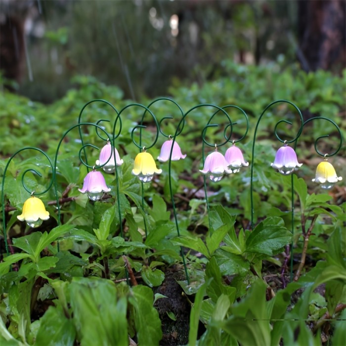 18 Pieces Of Everlasting Lilies Of The Valley, Fairy Garden Accessories, Fairy Garden Balcony Micro Landscape Plug-ins, Flower Pots, Potted Craft Decorations, Home Decorations, Christmas And Easter Decorations