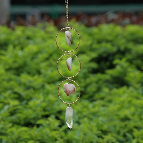 Sunshine Catcher Garden Pendant Wind Chime Crystal Pendant Heart Crystal Sun Catcher