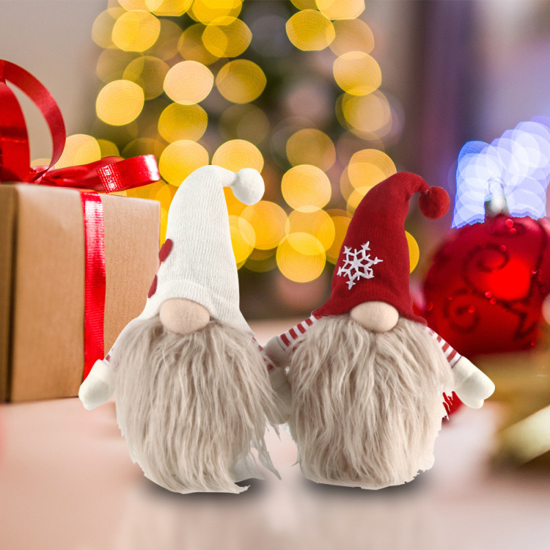 BIGTREE Christmas Gnomes Tomte, Scandinavian Swedish Santa Decorations Elf with Knitted Hats for Xmas Holiday Ornaments Home Deocr