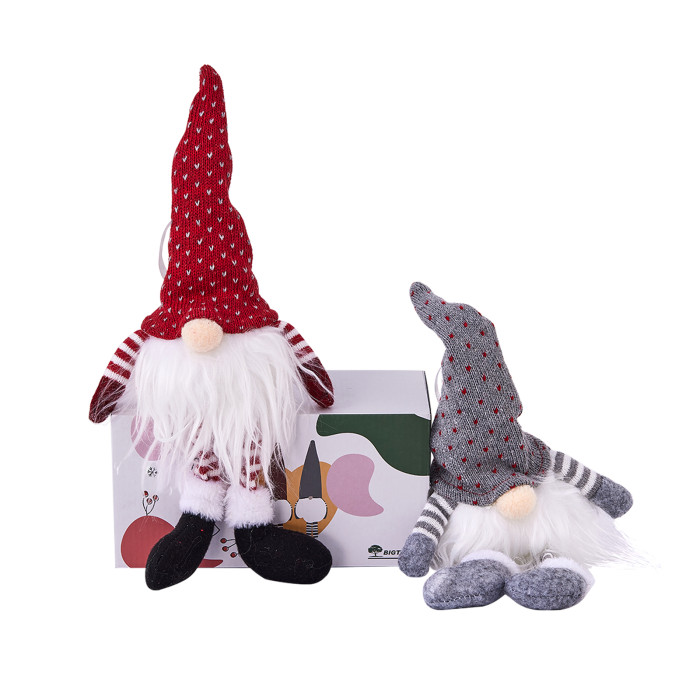 BIGTREE Christmas Gnomes Tomte, Scandinavian Swedish Santa Decorations Elf with Knitted Hats for Xmas Holiday Ornaments Home Deocr