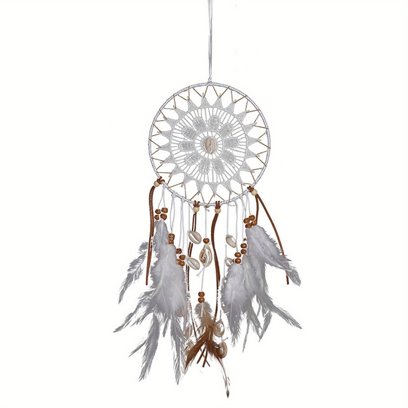 Handmade Dream Catcher Seashell Feathers Hanging Dreamcatcher Home Wall Decor