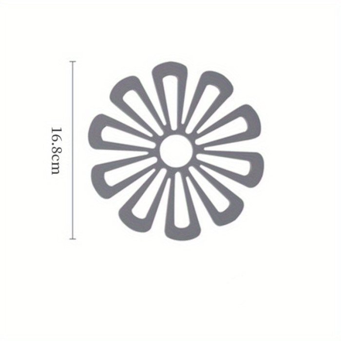 1pc Heat Resistant Heat Insulation Pad, Thickened Table Anti-Scald Dish Pad, Nordic Household Anti-Slip Tea Coaster, Pattern Silicone Pad