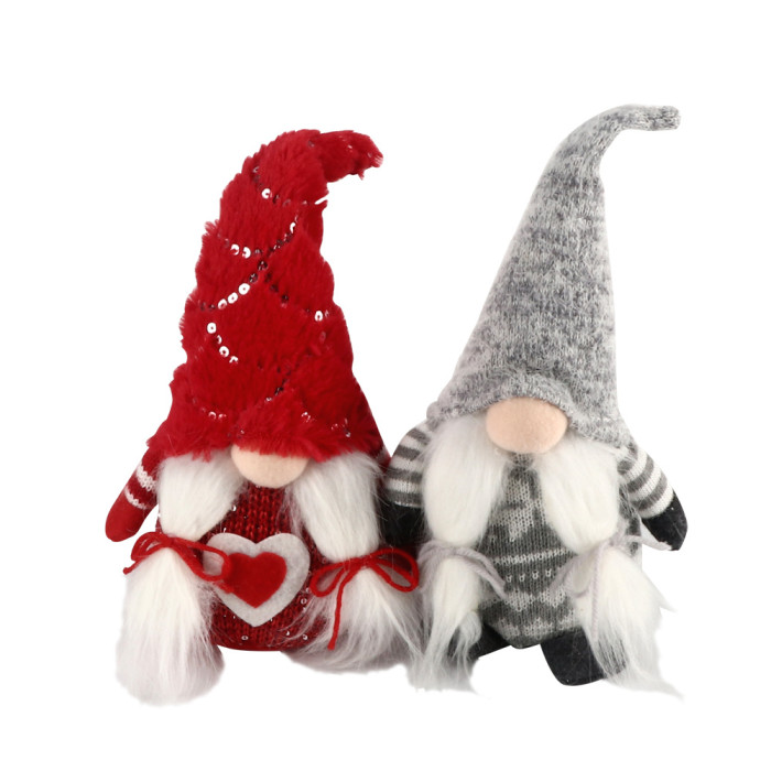 BIGTREE Christmas Gnomes Tomte, Scandinavian Swedish Santa Decorations Elf with Knitted Hats for Xmas Holiday Ornaments Home Deocr