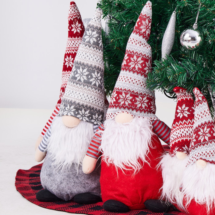 BIGTREE Christmas Gnomes Tomte, Scandinavian Swedish Santa Decorations Elf with Knitted Hats for Xmas Holiday Ornaments Home Deocr