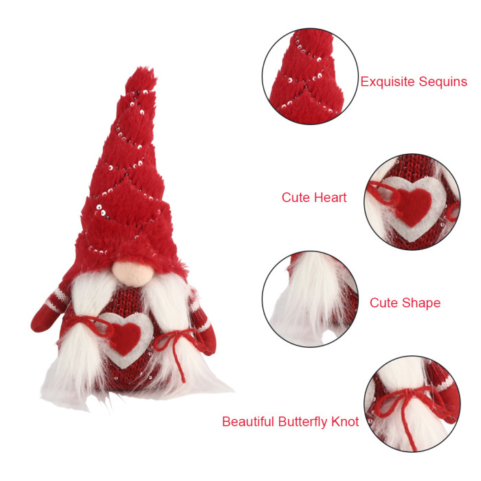 BIGTREE Christmas Gnomes Tomte, Scandinavian Swedish Santa Decorations Elf with Knitted Hats for Xmas Holiday Ornaments Home Deocr